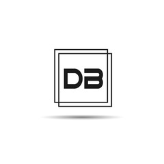 Initial Letter DB Logo Template Design