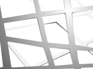 Abstract white background web shape design with paparcut style