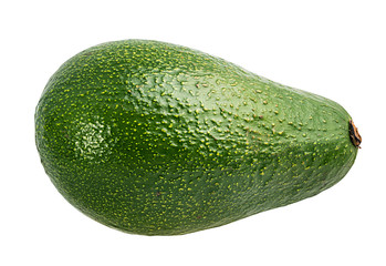 Fresh avocado isolated on white background with clipping path