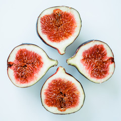 ripe and delicious purple fig