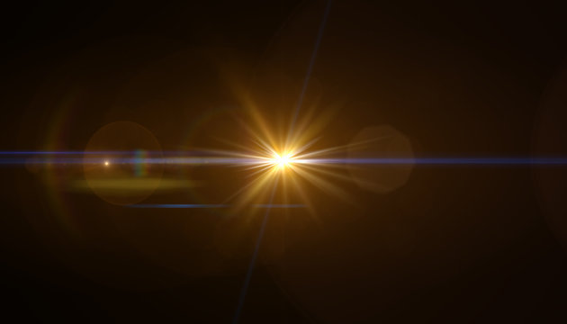  abstract of lighting for background. digital lens flare in dark background