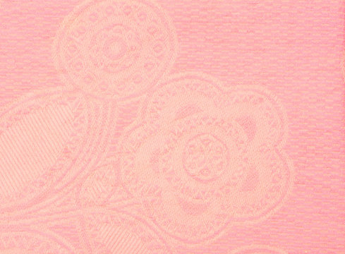 Pink Vintage Retro Texture Old Fabric With Patterns