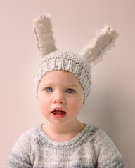 Girl with a Bunny Hat