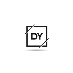 Initial Letter DY Logo Template Design