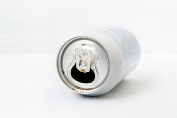 Empty can of soda