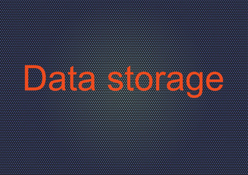 Data storage on modern style background Vector illustration