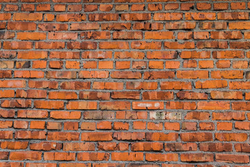 Red brick wall