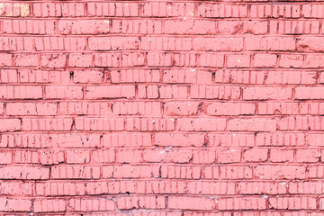 Painted brick wall