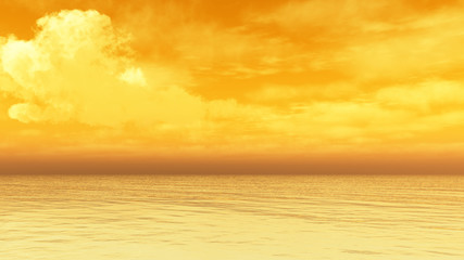 Beautiful sea and sky at sunset