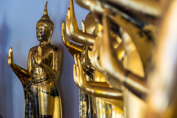 Buddhist temple, Wat Pho in Bangkok ,Asia Thailand