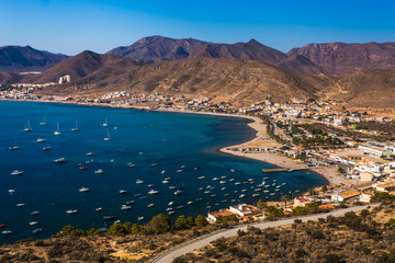 Naklejka premium La Azohia beach Murcia in Mediterranean sea Spain