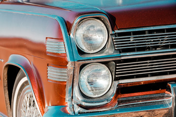 Obraz na płótnie Canvas A Road Trip Through The American Southwest In A Classic Convertible Car