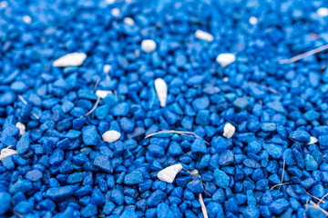 Garden decorative stones. Texture