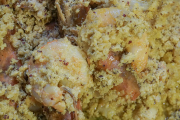 Prawn cooked with coconut - Indian food dish