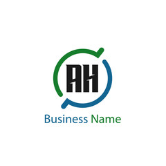 Initial Letter AH Logo Template Design