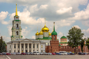 Uspensky Cathedral and the Tower of the Tula Kremlin. Russia.