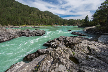 Katun river, in the Altai mountains, Siberia, Russia