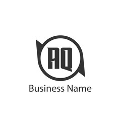 Initial Letter AQ Logo Template Design