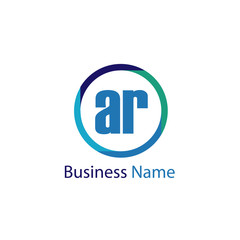 Initial Letter AR Logo Template Design