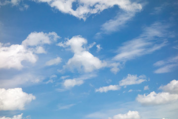 Blue sky and white cloud