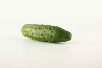green cucumber isolated