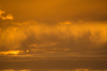 clouds of golden color