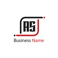 Initial Letter AS Logo Template Design