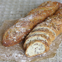 Homemade baguette