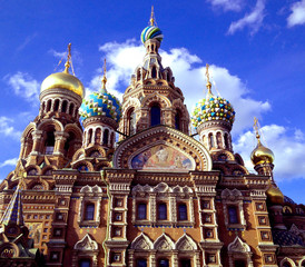 Fototapeta na wymiar Church of the savior on blood, Russia Saint Petersburg