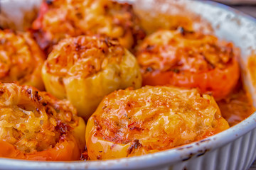 Peppers stuffed with a delicious combination