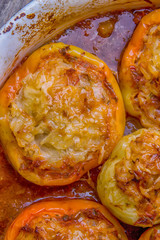Peppers stuffed with a delicious combination