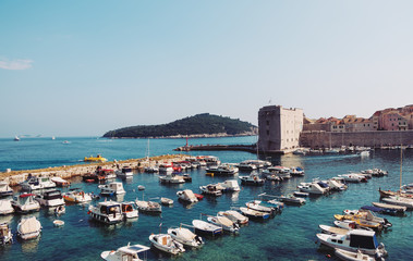 Fototapeta na wymiar Dubrovnik Old Harbor 