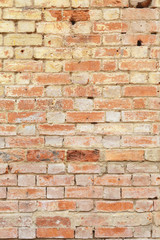 Distressed brick wall background