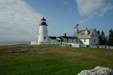 Fototapeta na wymiar Pemaquid point lighthouse