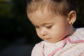 Little girl with a beautiful smile