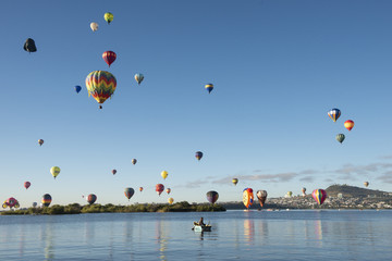 Globos aerostáticos en Festival de Globos en León Guanajuato