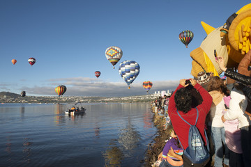 Globos aerost&aacute;ticos en Festival de Globos en Le&oacute;n Guanajuato