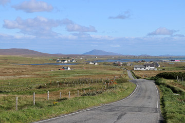 Fototapeta na wymiar Ort Cladach, Insel Nord-Uist, äußere Hebriden