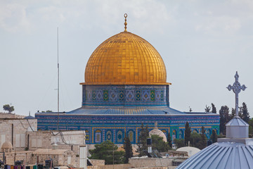 Dome of the Rock on Temple Mount of Old City, Jerusalem