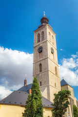 Obraz premium Church of St James in the historic center of Kutna Hora in the Czech Republic, Europe.