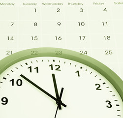 Clock and calendar