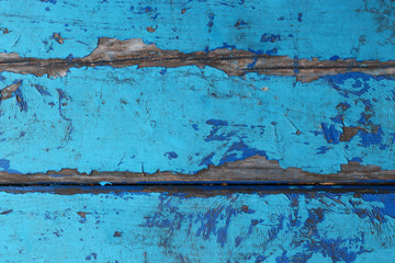 wooden deck background painted in blue