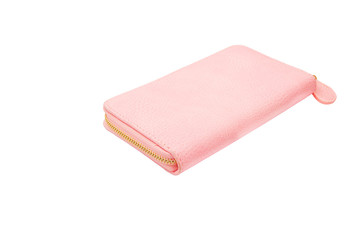 wallet on white background, isolated subject, photo studio