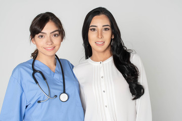 Hispanic Nurse and Patient