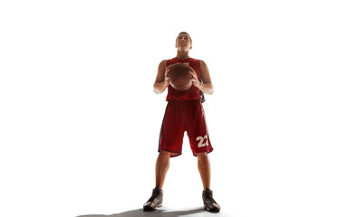 Basketball isolated on white