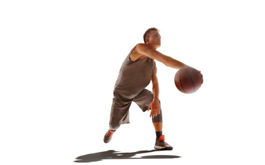 Basketball isolated on white