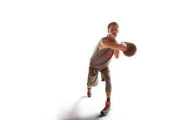 Basketball isolated on white