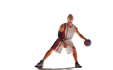 Basketball isolated on white