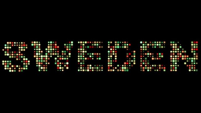 Sweden colorful  led lights