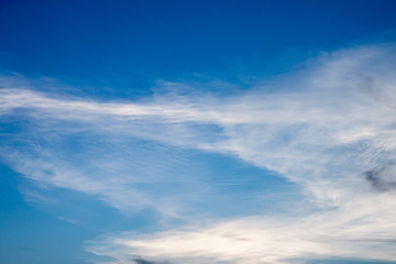 Naklejka na ściany i meble Blue sky with Cloud that looks like waves.